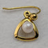 British Vintage Jewelry K9 Gold & Pearl Earrings